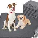 Washable Pee Pads for Dogs, 24x36 4 Pack Reusable Whelping Pads, Absorb Dog Mats Non-Slip Puppy Training Pads for Whelping, Potty, Training, Playpen, Crate