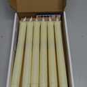 Homemory 12 Pcs Plastic Flameless Taper Candles with Remote Timer Dimmer, Ivory Led Candlesticks with Flickering Flame Light, Lifelike Taper Candles Battery Operated for Indoor Decoration 9.6 Inches