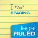 TOPS 8.5 x 11.75 Legal Pads, 12 Pack, The Legal Pad Brand, Wide Ruled, Yellow Paper, 50 Sheets Per Writing Pad, Made in the USA (7532)