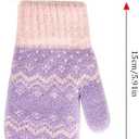 Kid's Knitted Mittens with Rope - Soft, Warm Winter Mittens for Kidsfor 3-5 years