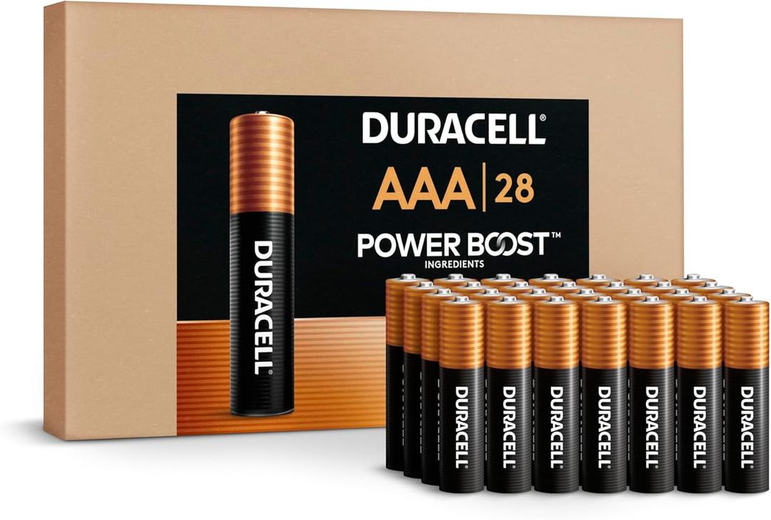 Duracell Coppertop AAA Batteries with Power Boost Ingredients, 23 Count (Pack of 1). Re-closable pack for quick, easy access and organized storage. Triple A Battery with Long-lasting Power (AAA - 23 Count (pack of 1))