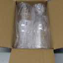 Laundry Detergent Dispenser Bottle 40oz with Waterproof Label for Laundry Detergent Soap Fabric Softener Bleach Scent Booster Beads, Sturdy PET Bottle for Laundry Room Decor 2 Pack White