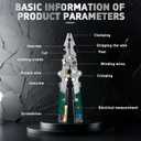 18 in 1 Foldable Wire Stripper with, Wire Strippers with Voltage Detector, Multifunctional Wire Stripping Pliers for Cutting And Pulling Wires Cable, Cable Cutters with Plier, Crimper