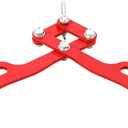 GAOMON Log Tongs, Logging Tongs for Efficient Log Handling, Heavy-Duty Steel Log Grapple, Eagle Claws Design, Superior Grip and Multi-Model Adaptation, Red (2 Claw 18 Inch)