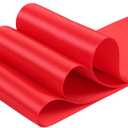 2 x Ribbonitlux 3" Wide Double Face Satin Ribbon 5 Yards (250-Red, Set for Gift Wrapping, Party Decor, Sewing Applications, Wedding and Craft