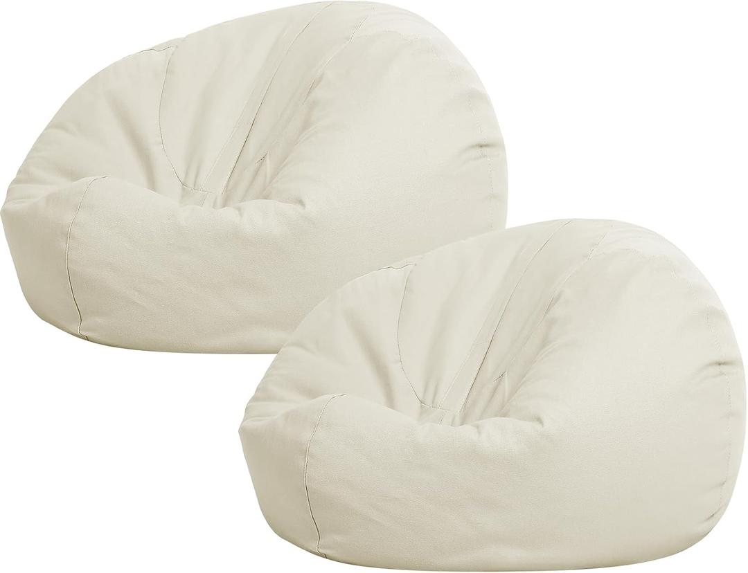 Sliner 2 Pcs Stuffed Animal Storage Bean Bag Chair Cover for Kids Adults (no Filler) Large Stuffable Zipper Beanbag Cover for Organizing Plush Toys or Memory Foam(Beige, Small) Sliner 2 Pcs Stuffed Animal Storage Bean Bag Chair Cover for Kids Adults (no Filler) Large Stuffable Zipper Beanbag Cover for Organizing Plush Toys or Memory Foam(Beige, Small)