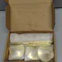 Joyyy Weighted Candlestick Holders Candle Stick Holder for Candlesticks, Vintage Metal Candelabra Candlestick Holders Candle Stand for Holiday Fireplace Party Dining Home Set of 6 (Gold)