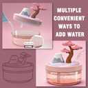 Landscape Night Light Humidifier with 2 Mist Modes, 320mL Large Tank Whisper-Quiet for Baby/Nursery/Office, Portable Mini Air Moisturizer