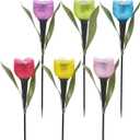 Bytech 5-Pack Solar Powered Tulip Stake