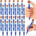 Zhanmai 24 Pcs Novelty Basketball Pens Sports Ballpoint Pen Basketballs Party Favors Basketballs Desk Pens Cool Writing Pen for Stationery Office Supplies Decor(Blue, Basketball)