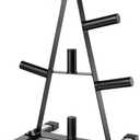 CAP A-Frame Olympic Plate Rack Heavy-Duty 2-Inch Weight Plate Tree and Storage - 5 and 7 post options