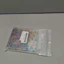 Poen 500 Pieces Mini Dice with Portable Plastic Box Casino Game 6 Sided Small Dice, 5mm Bulk Tiny Colored for Casino Night Parties Board Games Early Elementary Math Learning (Clear Multicolored)