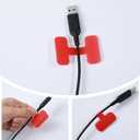 60 Pcs Cable Labels Write On Cord Labels Tags Wire Label Reusable Self-Adhesive Nylon Cable Tags for Charging Cords Electronics Computers Management Identification