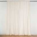 2 Pack BalsaCircle 10 ft x 10 ft Beige Polyester Photography Backdrop Drapes Curtains Panels - Wedding Decorations Home Party Reception Supplies