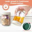 12Pack Overnight Oats Containers with Lids, 16oz, 8oz & 4oz Glass Jars with Airtight Lids, Wide mouth Mason Salad jars, Glass Food Storage Containers for Yogurt Chia Pudding Snacks Cereal & Spices