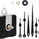 Clock Mechanism Replacement Battery Operated Silent Clocks Kit Include Clock Hands Second Hand DIY Repair Parts Shaft Length 16mm(20/32 inches)