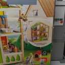 All Seasons Kids Wooden Dollhouse by Hape | Award Winning 3 Story Dolls House Toy with Furniture, Accessories, Movable Stairs and Reversible Season Theme L: 23.6, W: 11.8, H: 28.9 inch