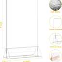 EHWINE 12 Pack Acrylic Sign Holder 5 x 7, Double Sided Clear Picture Frame Stand up Table Top Sign Holders, Clear Display Stand Menu Flyer Holder for Wedding Party (Provide Non-slip Mats)