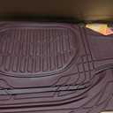 Motor Trend FlexTough Floor Mats for Cars, Burgundy Deep Dish All-Weather Car Mats, Waterproof Trim-To Fit Automotive Cars Trucks SUV, Universal Liner Accessories