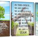 3 Pieces Motivational Wall Art Inspirational Tree Canvas Success Poster Artwork Entrepreneur Quote Painting Office Wall Decor Art for Office Bedroom Living Room Workplace Decoration(48"Wx24"H)