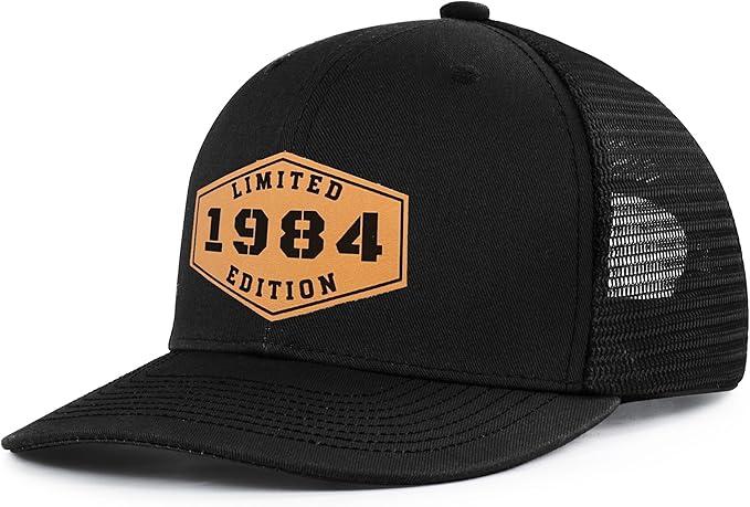 40 Year Old Gifts for Men Women 40th Birthday Gifts Men 40th Birthday Decorations for Man 1985 Trucker Hat Black