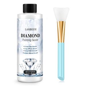 Diamond Painting Sealer 200ML with Silicone Brush (7 OZ)