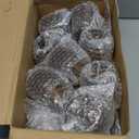 Zhehao 24 Pcs Glass Candle Jars with Lids Bulk, Round Empty Candle Container Tins, Dishwasher Safe and Leakproof DIY Crafts(Amber,Gold,4 oz)