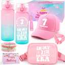 7th Birthday Gifts for Girls, 7 Year Old Girl Birthday Gifts, Best Gifts for 7 Year Old Girls Trendy 2026 Water Bottle, Cap, Bag, 7 Birthday Decorations for Daughter Niece, Things for 7 Years Old Kids