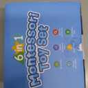 6-in-1 Baby Toys 6 to 12 Months, Montessori Toys for Babies 6-12-18 Months, Infant Teething Toy Stacking Blocks Rings Sensory Bin, Sorting Sensory Educational Learning Gift for Toddlers Aged 1-3