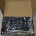 Cisily Sponge Holder for Kitchen Sink, Sink Caddy Organizer with High Brush Holder, Kitchen Countertop Organizers and Storage Essentials, Rustproof 304 Stainless Steel (Black with Towel Rack, 9.25)