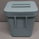 LALASTAR Small Waste Bin with Lid, Indoor Kitchen Compost Bin, Sealed Under Sink Container for Food Waste, Countertop Mountable Bin for Bathroom, RV, 5L/1.3 Gal, Blue