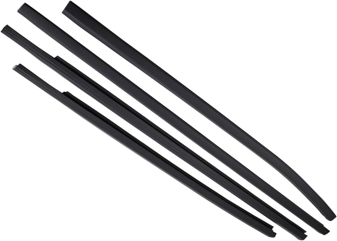 ApplianPar 4Pcs Outer Door Window Belt Weatherstrip Molding for Ford Ranger 2019 2020 2021 2022 2023