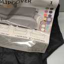 MAXIJIN Waterproof Oversized Couch Covers for 3 Cushion Couch, 79" Quilted Sofa Covers Washable Pet Dog Couch Cover Protector with Elastic Strap & Side Pocket (Large Sofa, Black)