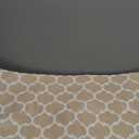 Smiry Rectangle Picnic Table Cover, Waterproof Elastic Fitted Camping Tablecloths for 6 Foot Tables, Wipeable Flannel Backed Vinyl Tablecloth Protector for Indoor, Outdoor (Khaki, 36x72 Inches)