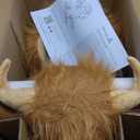 Baby Rocking Horse, Highlander Cattle Wooden Rocking Horse for Toddlers 1 Year Old Cute Cow Stuffed Plush Ride-on Toy Rocking Animal for Baby Boys and Girls Nursery/Child Christmas or Birthday Gift