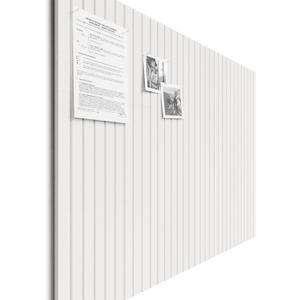 Bumusty Large Cork Board Alternative-48 x 36" Felt Bulletin Board Tiles, with 30 Pushpins, 70 Adhesive Tabs, 12-Pack Slat Wall Paneling, Cork Boards for Office Push Pin Board Felt Board-Milky White