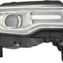 KarParts360 For Jeep Grand Cherokee WK 2014 Headlight Passenger Side | HID | Clear Lens | Black Housing | Laredo/Limited/Overland/Summit Model | w/Projector/Chrome Bezel/Bulbs | CH2503252 | 68111000AM