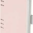 Oxford 6-Ring Professional Notebook, 7 x 9 Inch, Refillable Notebook, Writing Journal, Ivory Paper, 100 Sheets, Blush Pink Faux Leather Cover (90005)