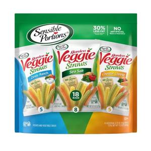 Sensible Portions Garden Veggie Snacks - Veggie Straws Variety Pack, 18ct Polybag (Pack of 1) BBD 10/23/24