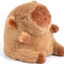 Aikertec Adorable Capybara Plush Toy - 7.8 Inch Interactive Stuffed Animal That Repeats What You Say, Soft Toy for Kids, Perfect Children's Birthday Gift