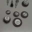 Wire Brush for Drill Set 9Pcs,Abrasive Wire Wheel for 1/4 Inch Hex Shank, Wire Cup Brush for Drill, Coarse Crimped Carbon Steel Wire Brush Set for Removing Paint and Rust