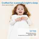 TotAha Toddler Sleep Sack , Soft Wearable Blanket Baby Sleep Bag, Medium-weight 1.0 TOG Sleeping Sacks, Cloud XL