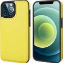 ONETOP Compatible with iPhone 12 Pro Max Wallet Case with Card Holder,PU Leather Kickstand Card Slots Case, Double Magnetic Clasp and Durable Shockproof Cover 6.7 Inch (Yellow)