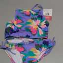 Kanu Surf Girls Daisy UPF 50 Beach Sport Halter Tankini 2-Piece Swimsuit, Size 8
