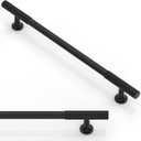 10 Pack Matte Black Cabinet Pulls 7.5 Inch(192mm) Kitchen Cabinet Handles Solid Zinc Alloy Cabinet Hardware Drawer Pulls