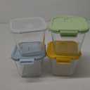 Glass Soup Containers with Lids 32 oz, 4 Cup Glass Storage Containers, Tall Borosilicate Glass Food Storage Containers for Lunch, Ice Cream, Travel and Deli, Soup Freezer Safe Containers with Lids 8 Pieces