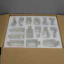 36Pcs Bud Vases Set Small Vintage Glass Bottles Clear Bud Vases in Bulk Multiple Shape Cute Glass Vases for Rustic Wedding Centerpieces Table Decorations and Home Decor(Clear)