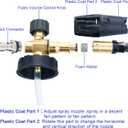 Tool Daily Foam Cannon, 1/4 Inch Quick Connect, Power Washer Foam Cannon with 5 Pressure Washer Nozzles,1 Liter