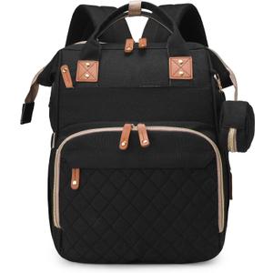 houscly 25L Diaper Bag Backpack with Changing Station, Large Capacity