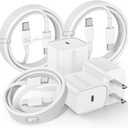 Fast Charger for iPhone 17 16 15 Charger Fast Charging 3Pack, 6+10+10ft USBC to USBC Cable Cord &20W Type C Block for iPhone 17/17 Air/17 Pro Max/17 Pro/16 15 Pro Max/Pro/Plus,iPad Pro/Air/Mini (White)